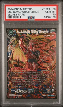Dragon Ball Super Card Game SS3 Son Goku, Wrath of the Dragon, SCR PSA 10 - Image 1