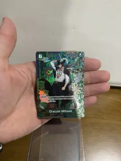 One Piece TCG OP12-030 Dracule Mihawk Special Print SP OP14 AA Card Game CCG ENG - Image 1