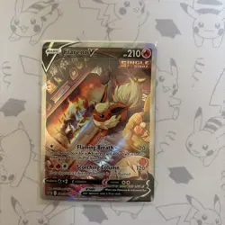 Flareon V SWSH179 Sword & Shield Promo Card Holo Full Art NM - Image 1