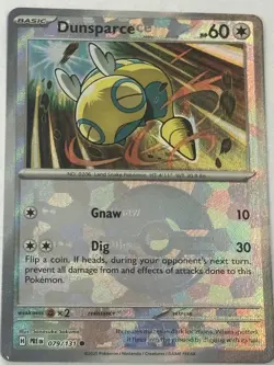 ERROR CARD Pokemon TCG Prismatic Evo. Dudunsparce-Pokeball Texture Shift Error - Image 2