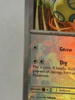 ERROR CARD Pokemon TCG Prismatic Evo. Dudunsparce-Pokeball Texture Shift Error - Image 3