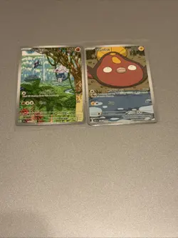 POKEMON 2 CARD BUNDLE - STUNFISK - WHITE FLARE & MEDITITE - STELLAR CROWN - Image 1