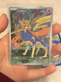 POKEMON - 2 CARD ENGLISH ZACIAN LOT - ILLUSTRATION RARE AND AMAZING RARE - Image 2