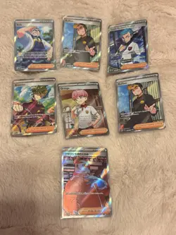 POKEMON - ENG/JPN FULL ART TRAINER BUNDLE - 7 CARDS, AS PICTURED - Image 1