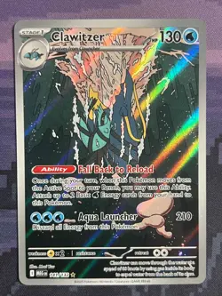 Clawitzer 141/132 Pokemon Mega Evolution Illustration Rare Card Near Mint (NM) 1 - Image 1