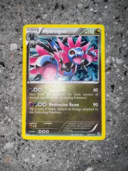 Pokemon TCG Cards Hydreigon 98/124 Dragons Exalted Cracked Ice Holo Rare LP - Image 3