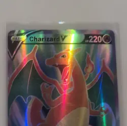 Pokemon TCG Charizard V Full Art Ultra Rare Holo Card 153/172 Brilliant Stars - Image 2