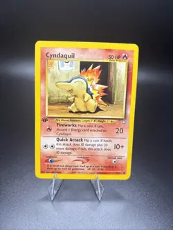Cyndaquil - 57/111 - 1st Edition - Neo Genesis - Pokemon Card - NM - Image 1