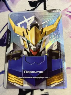 Gundam TCG Card Game Dual Impact Foil Resource GD02 C+ R-017 Gundam Barbatos 1st - Image 1