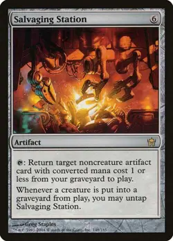 Magic The Gathering MTG SALVAGING STATION Fifth Dawn NM Near Mint - Image 1