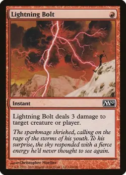 Magic The Gathering MTG LIGHTNING BOLT Magic 2010 NM Near Mint - Image 1