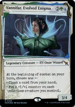 Vannifar, Evolved Enigma INVISIBLE INK FOIL SHOWCASE MKM Magic MTG - Image 1