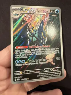 Clawitzer 141/132 Pokemon Mega Evolution Illustration Rare Card Near Mint (NM) 1 - Image 2