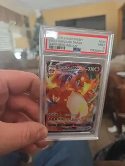 Pokemon TCG Charizard VMAX Darkness Ablaze Holo Ultra Rare Card PSA9 - Image 1