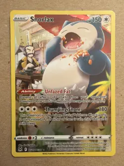 Snorlax TG10/TG30 Ultra Rare Pokemon TCG Lost Origin Trainer Gallery NM - Image 1