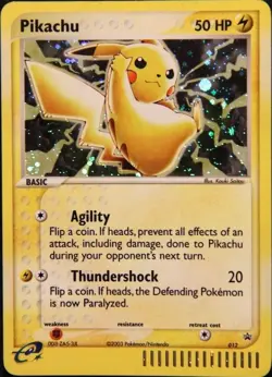 Damaged Pikachu - 012 - EX Series Collector's Tin Pokemon Nintendo Promos - Image 1