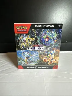 Pokemon TCG Scarlet & Violet Stellar Crown Booster Bundle Factory Sealed - Image 1