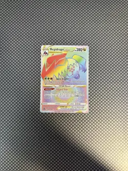 Regidrago VSTAR 201/195 Silver Tempest Rainbow Secret Rare Holo Pokemon TCG NM/M - Image 1