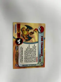 Pokemon Topps Chrome Sparkle Charizard #6 RAW LP/NM - Image 3