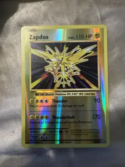 Pokemon TCG Zapdos Evolutions 42/108 Reverse Holo Holo Rare - Image 1