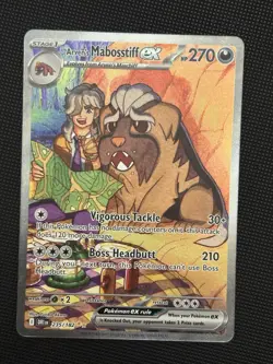Pokemon TCG Arven's Mabosstiff EX #235/182 Sv10: Destined Rivals - Image 1