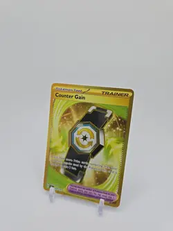 Counter Gain 249/191 Pokemon Surging Sparks Hyper Rare Gold Near Mint - Image 3
