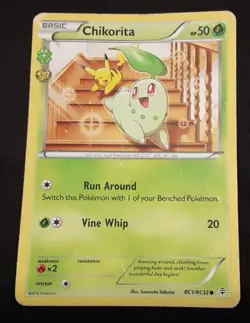 Chikorita Generations RC1/RC32 Regular Common Pokemon TCG HP - Image 1