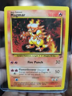 Pokemon 1st Edition Base French Magmar French 36/102 MINT Wizards of the Coast - Image 1