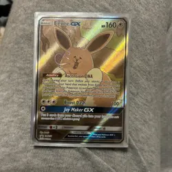 Pokemon TCG Eevee GX SM233 Full Art Black Star Promo Sun & Moon - Image 1