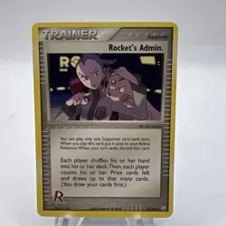 Pokemon Rocket’s Admin 86/109 Team Rocket Returns Uncommon Non Holo - Image 1