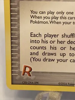 Rocket's Admin - Team Rocket Returns 86/109 2004 NM Pokemon Supporter - Image 5