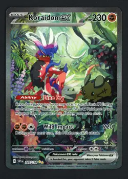Koraidon ex 247/198 Scarlet & Violet Base Set Special Illustration Rare Pokemon - Image 1