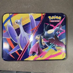Pokemon TCG 2025 Fall Collector Chest Tin Lunchbox LUCARIO MAWILE LATIOS EMPTY - Image 2