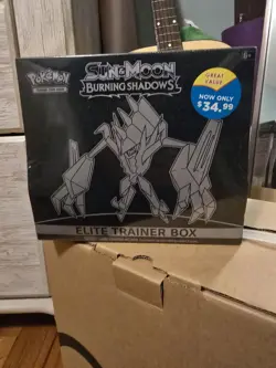 Pokemon TCG Sun and Moon Burning Shadows Elite Trainer Box New Sealed - Image 1
