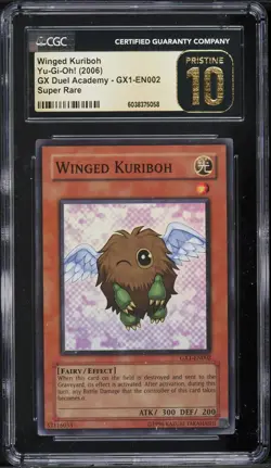 2006 Yu-Gi-Oh! Winged Kuriboh GX1-EN002 Super Rare Promo CGC Pristine 10 (POP 1) - Image 1