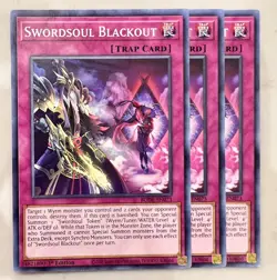 Yugioh! 3x Swordsoul Blackout BODE-EN073 Common 1st Ed NM - Image 1