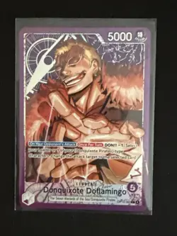 ONE PIECE CARD GAME TCG Donquixote Doflamingo Leader Alt Art OP14-060 English ** - Image 1