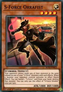 S-Force Orrafist - BLVO-EN013 - Super Rare - 1st Edition Near Mint Yugioh Card - Image 1
