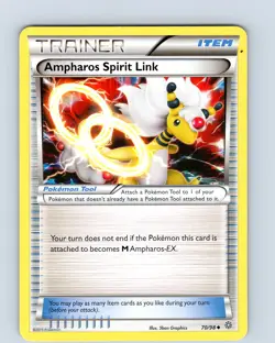 Pokemon TCG Ampharos Spirit Link XY Ancient Origins 70/98 Uncommon Card LP - Image 1