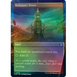 FOIL RELIQUARY TOWER (BORDERLESS) Commander Masters Magic MTG MINT CARD - Image 1