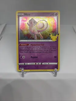 Pokemon TCG Mew Celebrations Holo Rare Card 011/025 Near Mint/Mint Condition - Image 1