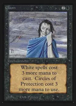 Gloom NM Collectors' Edition MTG Magic the Gathering Black English Card - Image 1