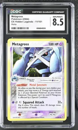 CGC 8.5 Metagross 2004 EX Hidden Legends 11/101 Holo Pokemon Card - Image 1