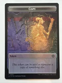 MTG The Lost Caverns of Ixalan Copy/Merfolk Token Foil 0001/0005 NM - Image 1