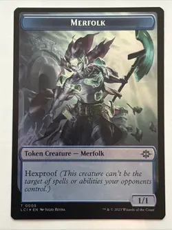 MTG The Lost Caverns of Ixalan Copy/Merfolk Token Foil 0001/0005 NM - Image 2