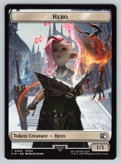 Bird | Hero 05 Double Sided Token NONFOIL - Commander: Final Fantasy MTG - Image 2