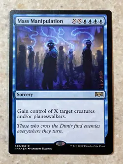 MTG NM Mass Manipulation [Ravnica Allegiance] - Image 1