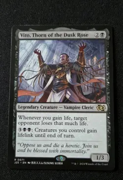 MTG - Vito, Thorn of the Dusk Rose (Anime) Foundations Jumpstart - NM Rare #71 - Image 1