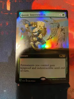 MTG Core Set 2021 Heroic Intervention Extended Art Foil - Image 1