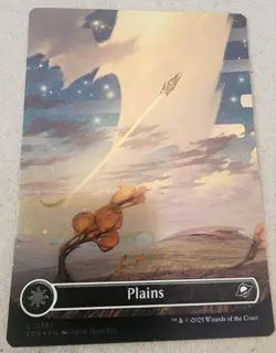 Plains - (0367) (Borderless) (Galaxy Foil) Edge of Eternities Foil - Mtg - Image 1